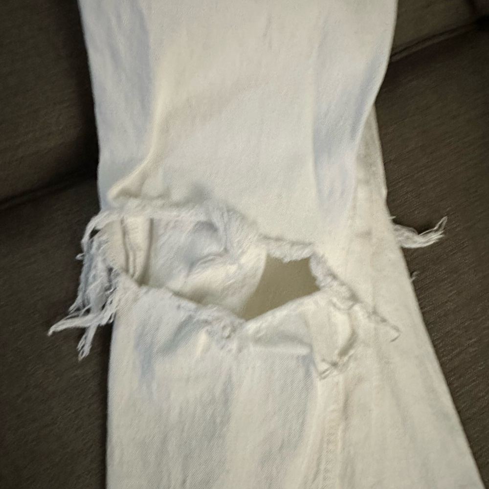 Abercrombie & Fitch Cream Straight Leg Jeans - Picture 10 of 12